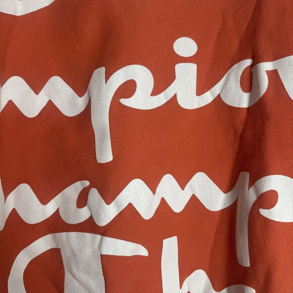 Y2K Street Champion Reverse Weave All Over Logo Papaya White Sweatshirt Mens XL - Picture 2 of 5